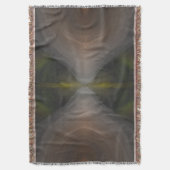 Gouden Stroom – Radiale Kleurverloop Kunst Deken (Voorkant Verticaal)