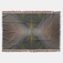 Gouden Stroom – Radiale Kleurverloop Kunst Deken