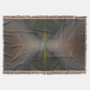 Gouden Stroom – Radiale Kleurverloop Kunst Deken