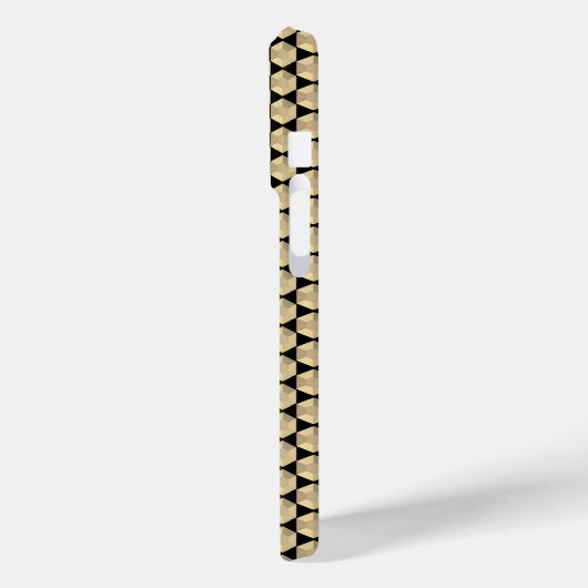 Gouden Stud Sequins Geometrie Case-Mate iPhone Case (Achterkant / Links)