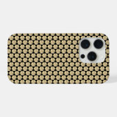 Gouden Stud Sequins Geometrie iPhone Hoesje (Achterkant horizontaal)