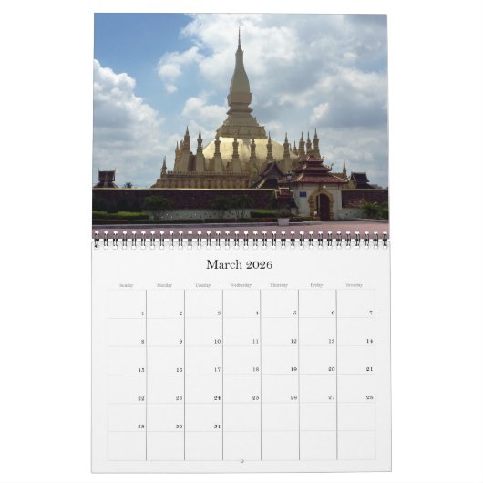 Gouden Stupa 2026 Kalender (Mar 2026)
