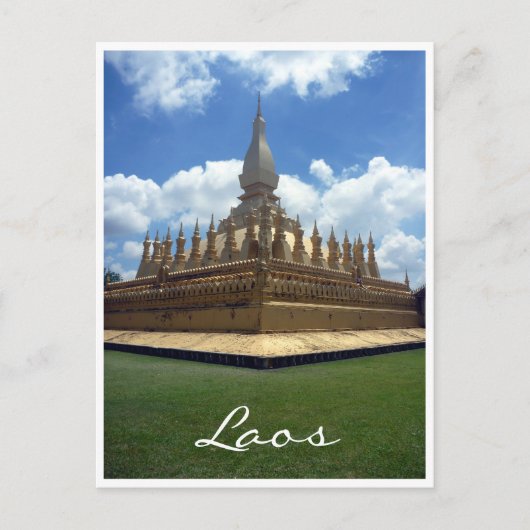 gouden stupa briefkaart (Voorkant)