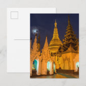 Gouden Stupa en tempels Briefkaart (Voorkant / Achterkant)
