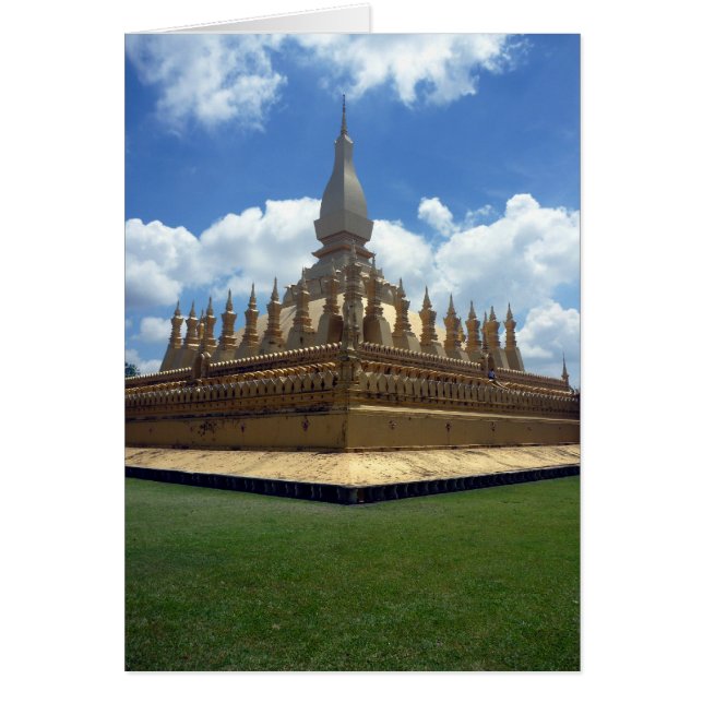 gouden stupa laos (Voorkant)