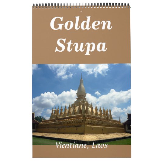 gouden stupa laos kalender (Hoes)