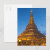Gouden Stupa Pagoga Briefkaart (Voorkant / Achterkant)