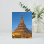 Gouden Stupa Pagoga Briefkaart (Staand voorkant)