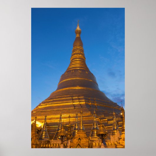 Gouden Stupa Pagoga Poster (Voorkant)