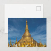 Gouden Stupa Tempel Briefkaart (Voorkant / Achterkant)