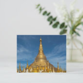 Gouden Stupa Tempel Briefkaart (Staand voorkant)