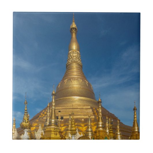 Gouden Stupa-tempel Tegeltje (Voorkant)