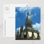 gouden stupa top lao briefkaart (Voorkant / Achterkant)