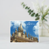 gouden stupa topjes briefkaart (Staand voorkant)