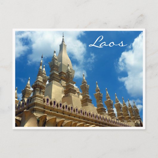 gouden stupa topjes briefkaart (Voorkant)