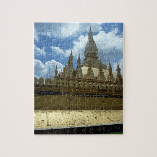 gouden stupa vientiane legpuzzel (Verticaal)