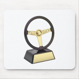 Gouden stuurwiel prijs muismat