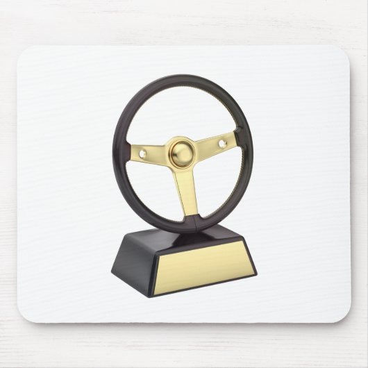 Gouden stuurwiel prijs muismat (Voorkant)