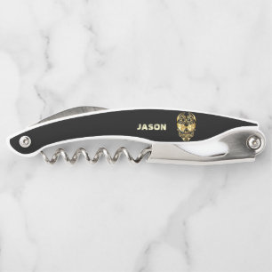 Gouden suikerschedel kurkentrekker