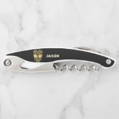 Gouden suikerschedel kurkentrekker (Voorkant)