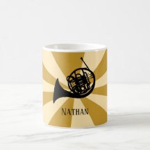 Gouden Sunburst Franse hoorn messing muziekinstrum