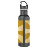 Gouden Sunburst Franse hoorn messing muziekinstrum Waterfles (Achterkant)