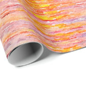 Gouden Sunset Sun Mandala Waterverf Zee Cadeaupapier (Rol Hoek)