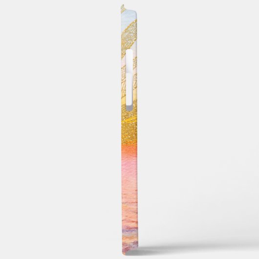 Gouden Sunset Sun Mandala Waterverf Zee Case-Mate iPhone Case (Achterkant / Links)
