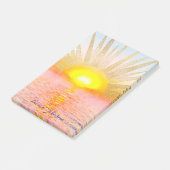 Gouden Sunset Sun Mandala Waterverf Zee Post-it® Notes (Schuin)
