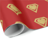 Gouden Superheld Vriend Valentijn Wrapping Papier  (Rol Hoek)