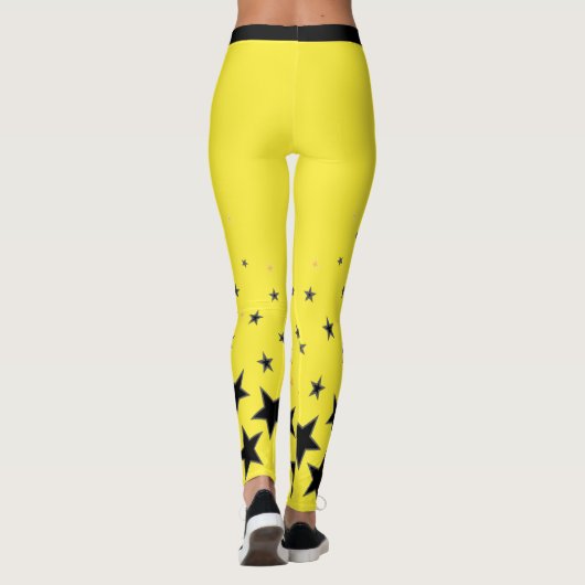 gouden superster leggings (Achterkant)