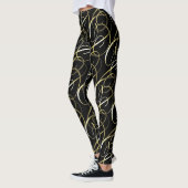  gouden Swashes op elke kleur Leggings (Links)