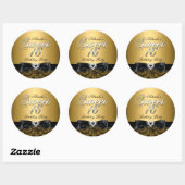 Gouden Sweet Sixteen Jewel Bow & Lace Sticker (Vel)