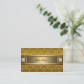 Gouden Swirl Visitekaartje (Staand voorkant)