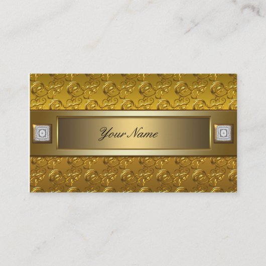 Gouden Swirl Visitekaartje (Voorkant)