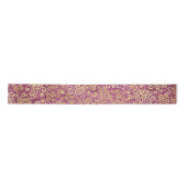 gouden swirls patroon classy schattig meisje roze satijnen lint (Voorkant)