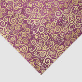 gouden swirls patroon classy schattig meisje roze tissuepapier (Detail)