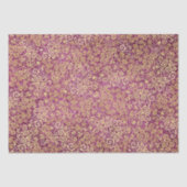  gouden swirls patroon classy schattig meisje roze tissuepapier (Voorkant)