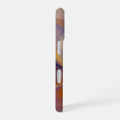 Gouden symfonie van bloeiende abstracte bloemblaad iPhone 16 hoesje (Rechterkant)