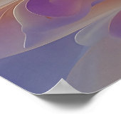 Gouden Symfonie van Bloeiende Abstracte Bloemblaad Poster (Hoek)