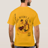 Gouden T-shirt basic stijl (Achterkant)