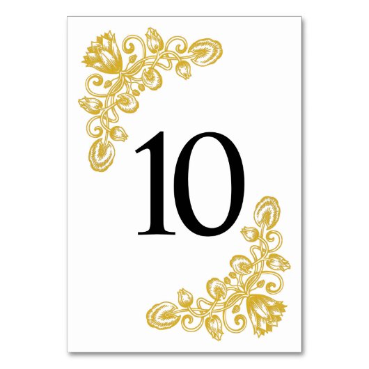  gouden tabel 10 kaart (Voorkant)