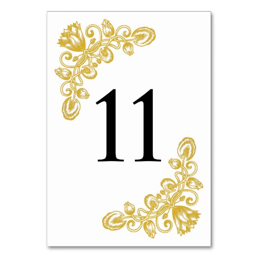 gouden tabel 11 kaart (Voorkant)