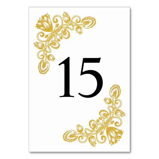  gouden tabel 15 kaart (Achterkant)