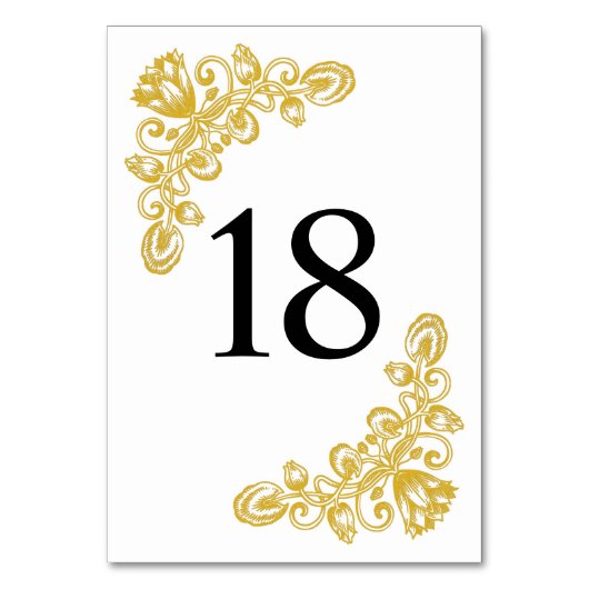 gouden tabel 18 kaart (Achterkant)