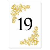  gouden tabel 19 kaart (Achterkant)