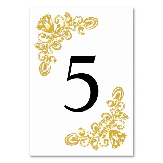  gouden tabel 5 kaart (Voorkant)