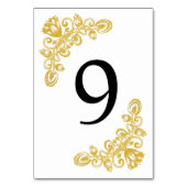 gouden tabel 9 kaart (Achterkant)