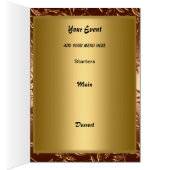 Gouden Tafel Plaatsing Kaart Menu (Binnen (Rechts))