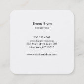 Gouden Tailoring Naald en Draad Vierkante Visitekaartje (Achterkant)